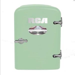 SOLD RCA mint green skincare fridge /mini fridge